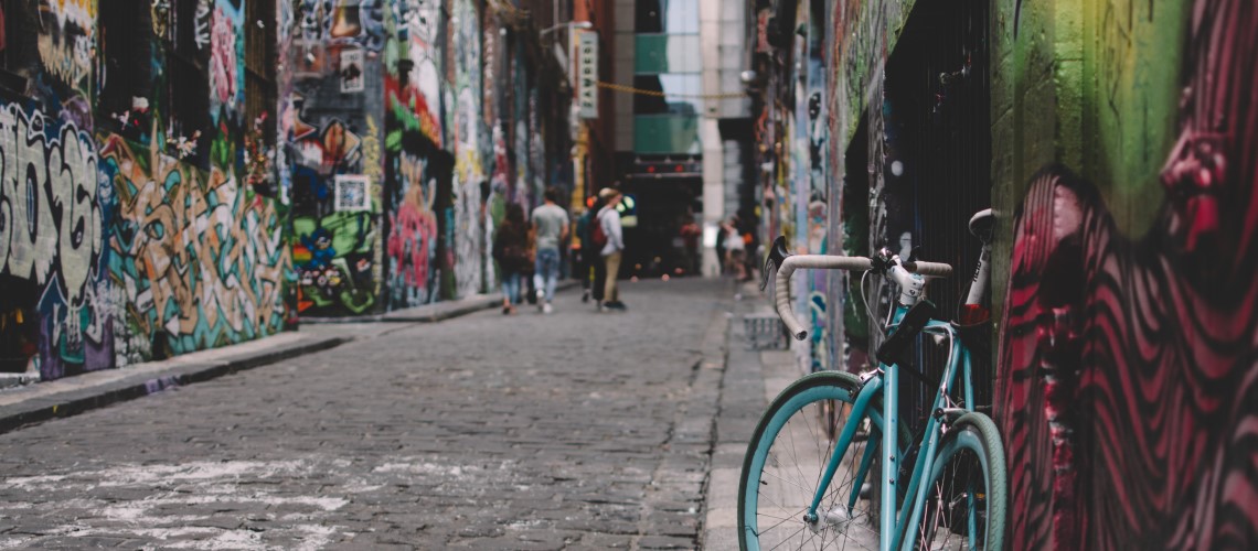 Una bici a Melbourne