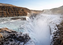 La famosa cascata Gullfoss