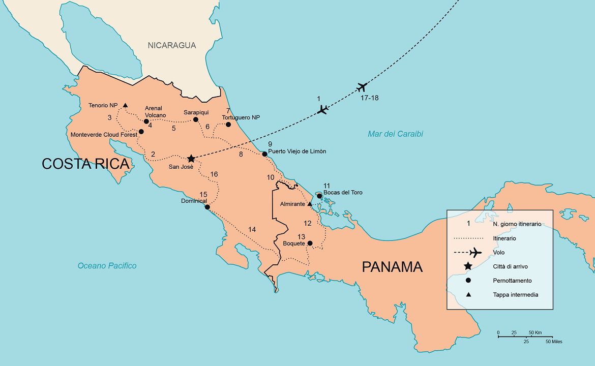 Itinerario Tour Costa Rica e Panama | #CostaRica #Panama #viaggigiovani