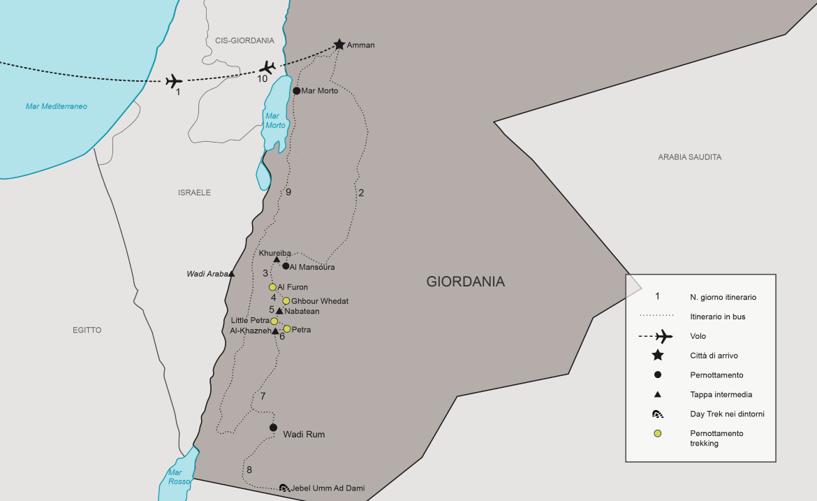 Itinerario Tour Trekking Giordania | #Giordania #viaggigiovani