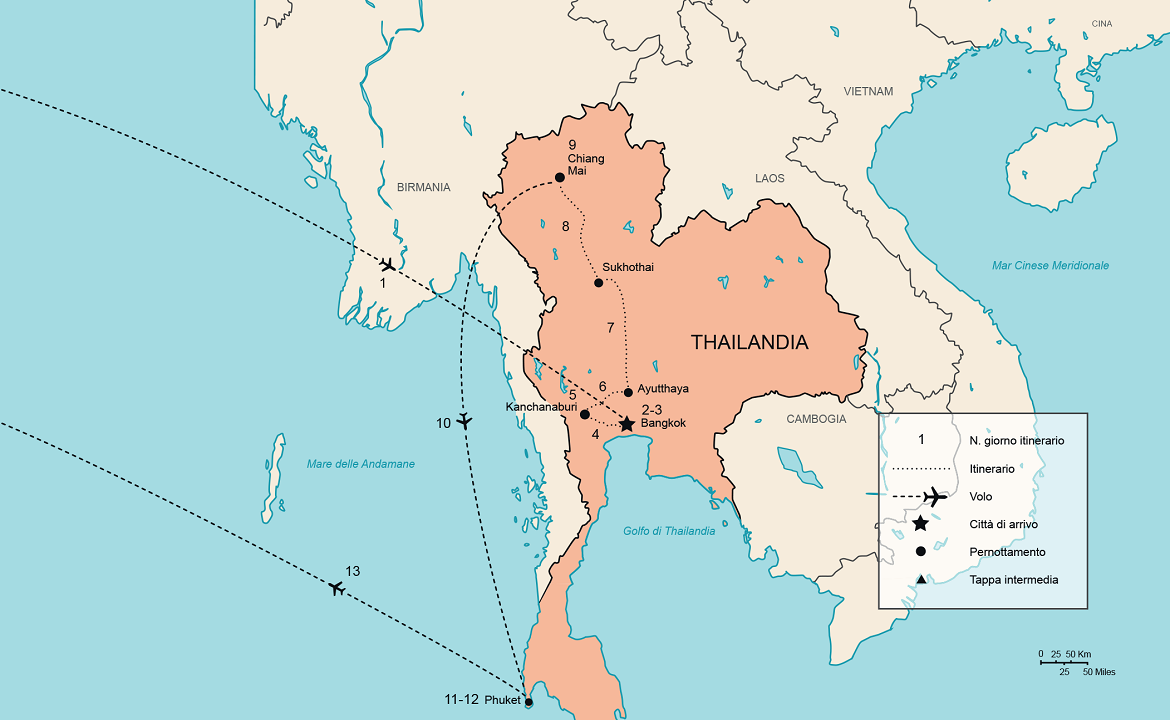 Itinerario Tour Thailandia Express | #Thailandia #viaggigiovani